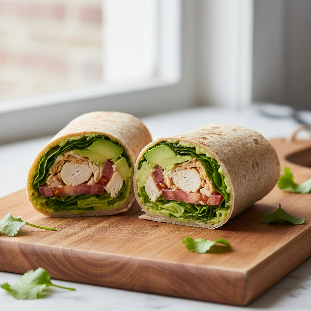 Avocado Chicken Salad Wrap