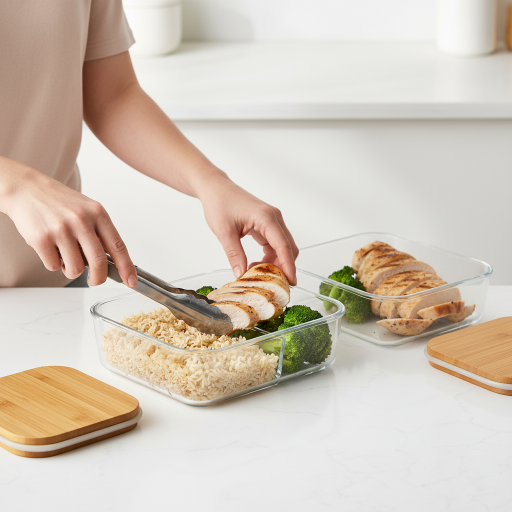 3. Portioning Meals into Containers