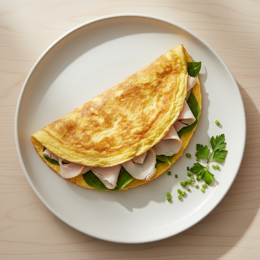 Turkey and Spinach Omelet