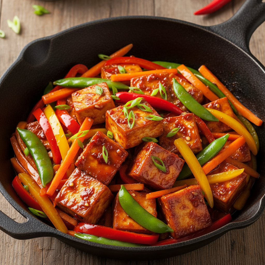 Spicy Tofu Stir-Fry