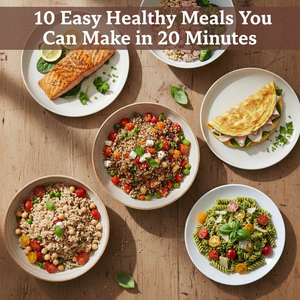 10 Easy Healthy Meals You Can Make in 20 Minutes